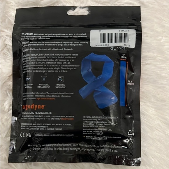 Ergodyne Cooling Neck Wrap - Blue - Picture 2 of 2